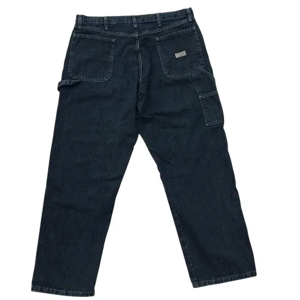 Wrangler Men's‎ Carpenter Jeans 38x30 Dark Wash Relaxed Fit Denim